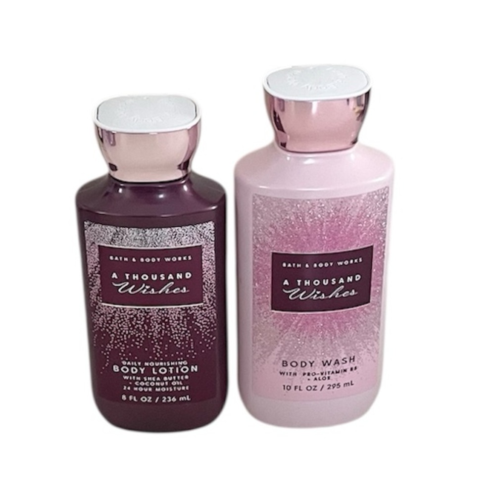 Bath & Body Works A Thousand Wishes Body Wash & Lotion Full Size Set with Tote - Picture 11 of 11
